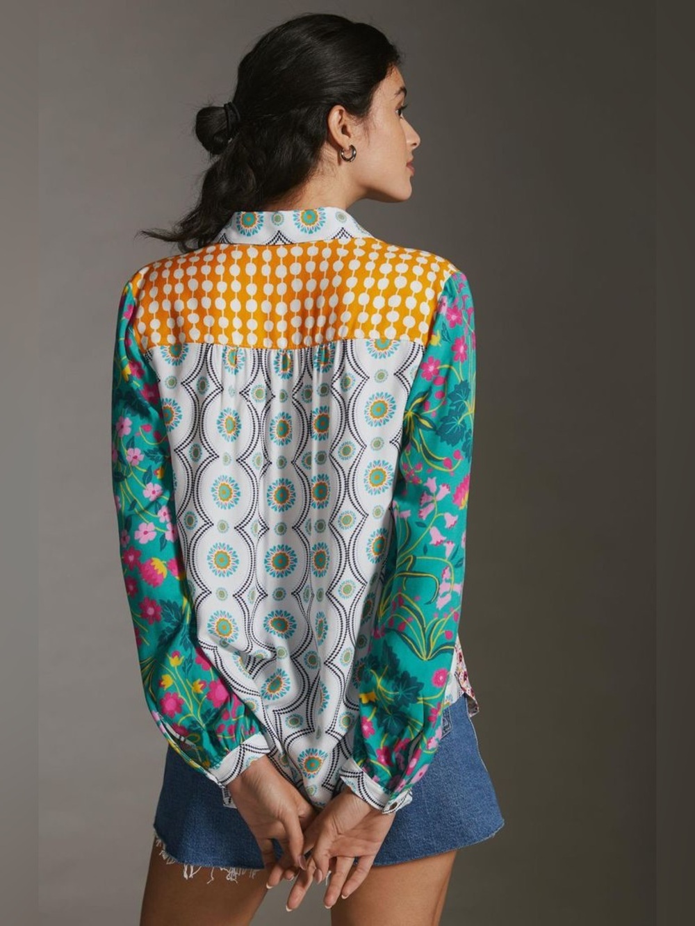 NWT Anthropologie MAEVE CONTRAST
BUTTONDOWN